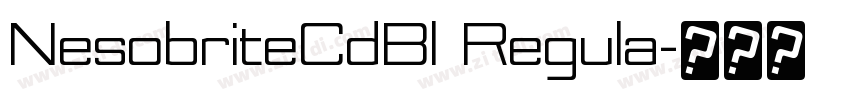 NesobriteCdBl Regula字体转换